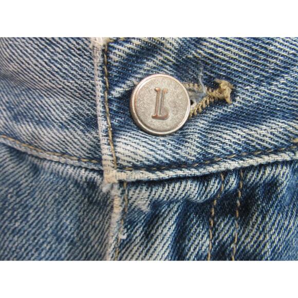 PILCRO and the letterpress Blue Denim 29x24 Cotton Raw Hem Jeans - Picture 2 of 6